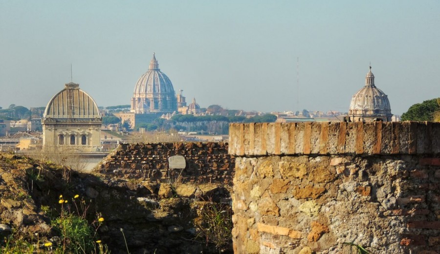 Enjoy spectacular views over Rome from the Palatine hill