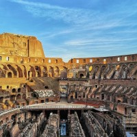 Enjoy the spectacular architecture of the Colosseum from the second tier