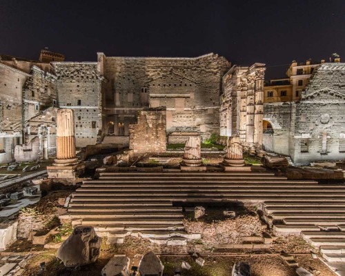 Rome transforms at night