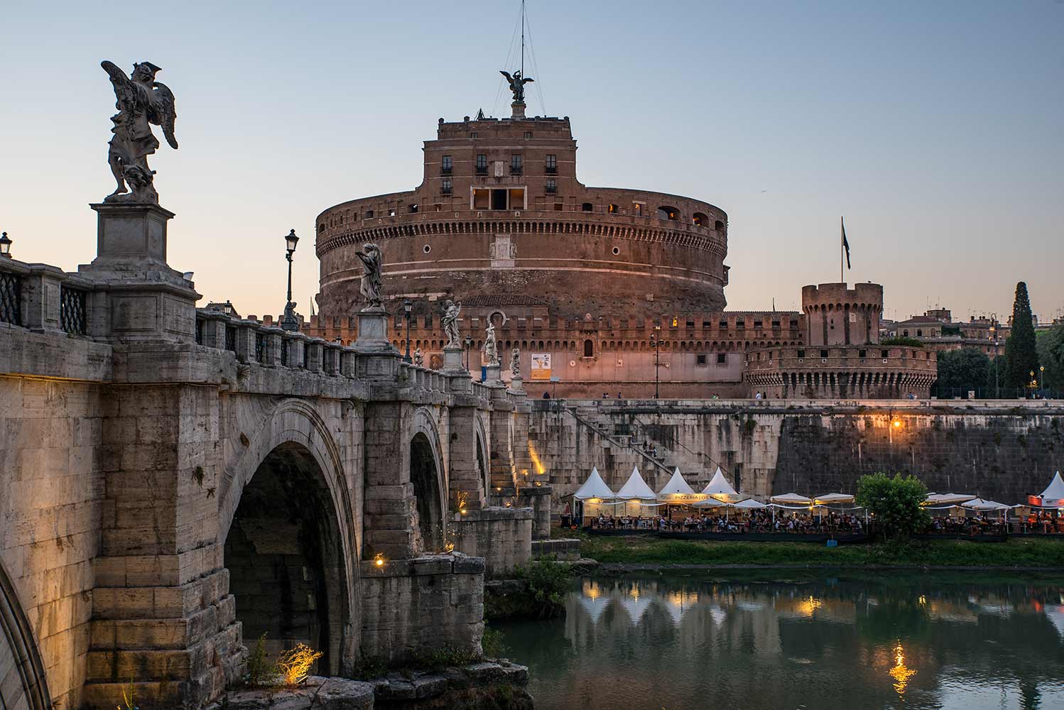 Castel sant angelo twilight