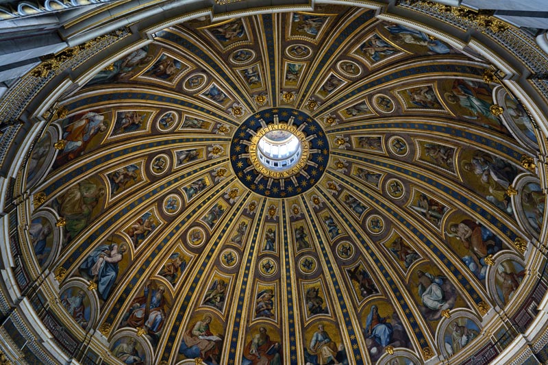 dome and drum of st. peter's Basilica