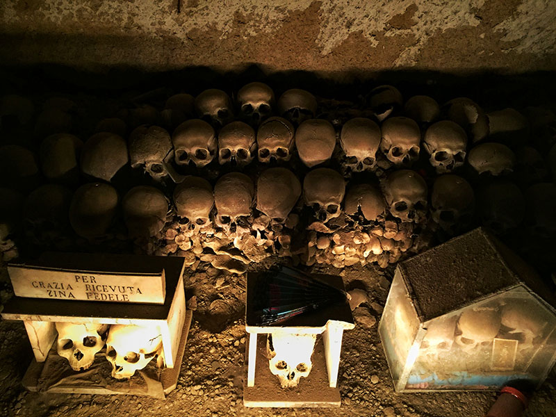 Fontanelle Cemetery in Naples