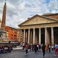 Stroll through Piazza della Rotonda and admire the architecture of the Pantheon - a miracle of ancient engineering