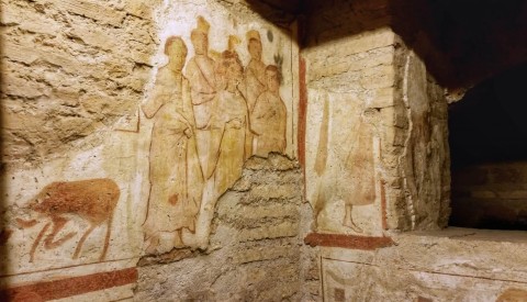 Admire beautiful ancient artworks preserved underground for centuries