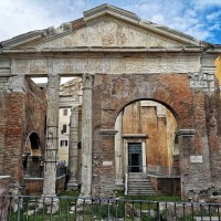 Wander through the ancient Portico d'Ottavia, entrance the Jewish Ghetto and Rome's medieval fishmarket