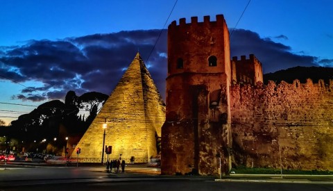 Discover what an ancient pyramid is doing in the Eternal City