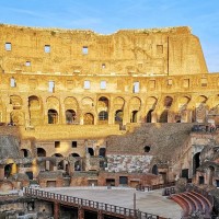 See what the Romans spectators saw from the second level of the Colosseum