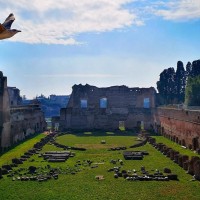 Gaze on the ruins of Domitian's luxurious imperial palace, which included its own racetrack