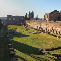Explore the remains of the fabulous Domus Flavia, which included its own racetrack