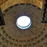 Gaze up at the awe-inspiring oculus inside the Pantheon, still the world's largest unsupported concrete dome