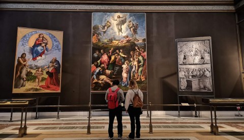 Come face-to-face with Raphael's final masterpiece in the Vatican Picture Gallery