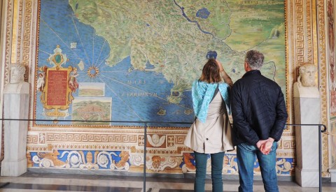 Gaze on the beautiful frescoes in the Vatican Museums' Hall of Maps