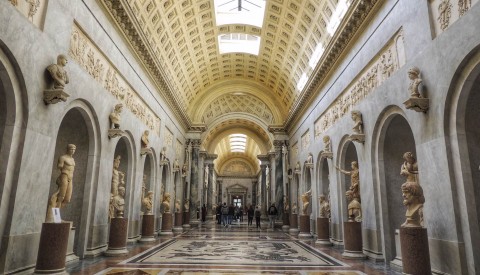 Wander through the spectacular halls of the Vatican Museums filled with artistic masterpieces 