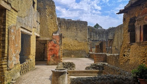 Wander through the evocative remains of Herculaneum's luxurious patrician villas