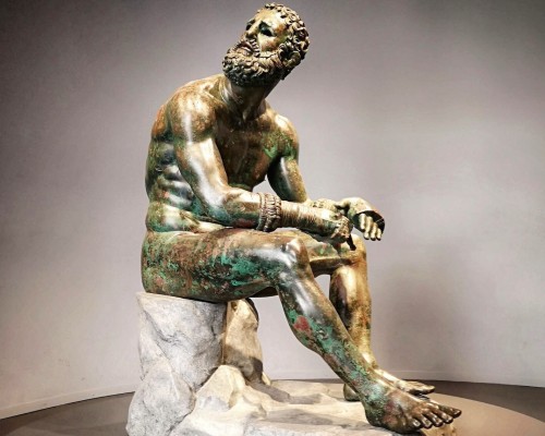 The Brutal Beauty of an Ancient Masterpiece:  Palazzo Massimo’s Boxer at Rest