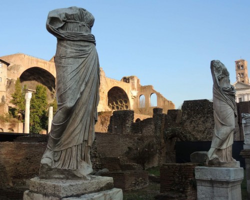 The House of the Vestal Virgins in the Roman Forum