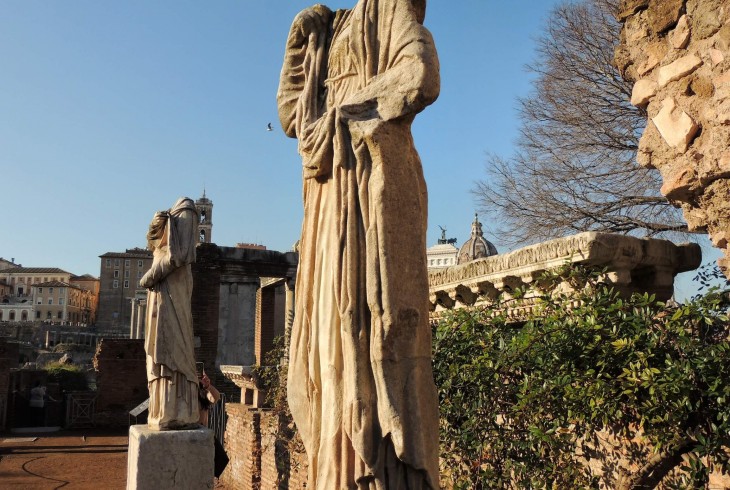 The House of the Vestal Virgins in the Roman Forum