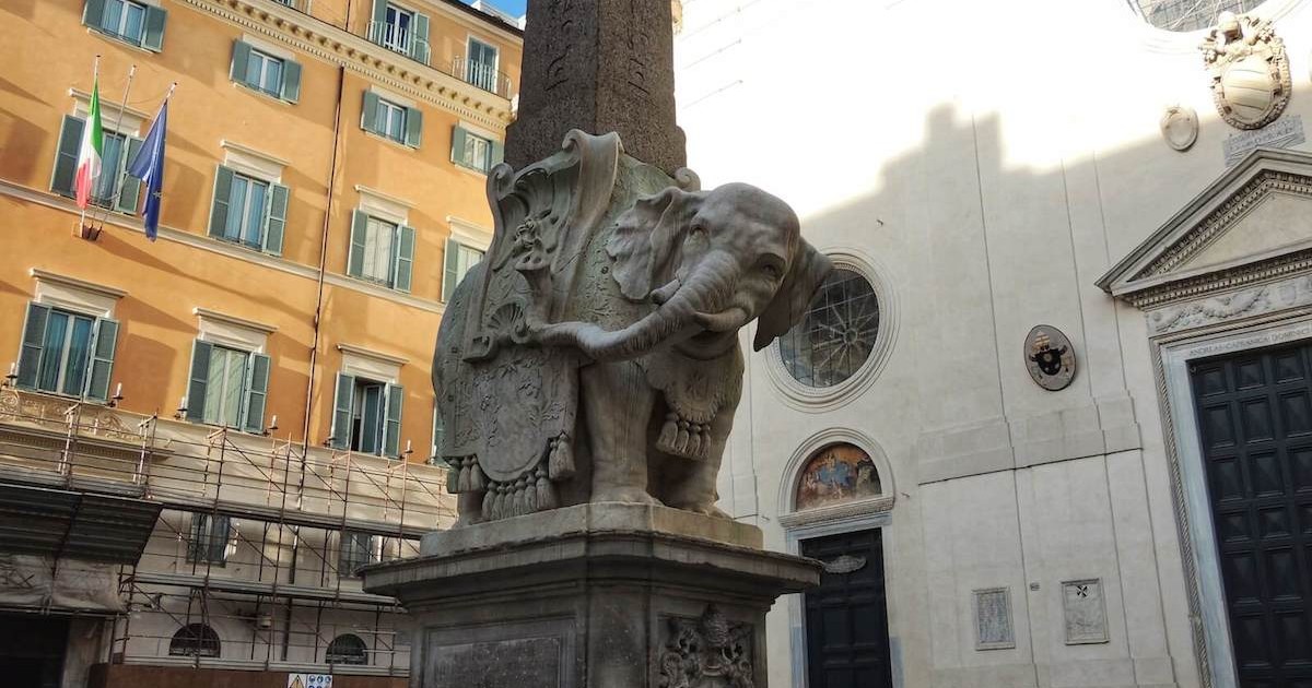 Of Obelisks and Pachyderms Bernini’s Elephant in Piazza della Minerva