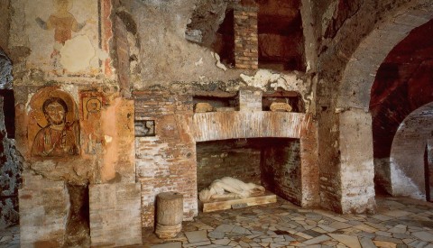 Descend into the fascinating Roman catacombs