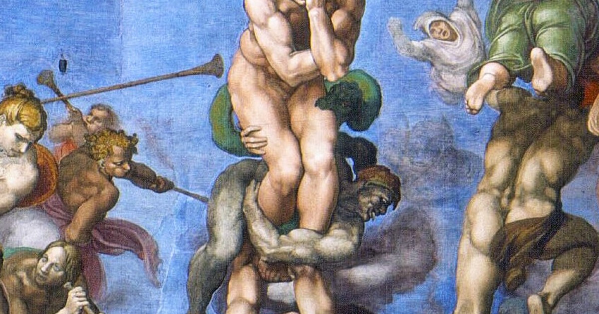 Detail From The Last Judgement Poster Print By Michelangelo, 50% OFF