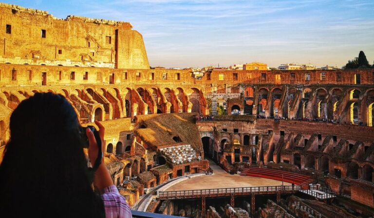 colosseum belvedere upper tier view