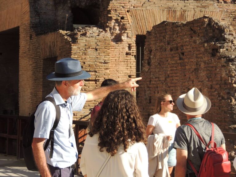 tour guide with tourists