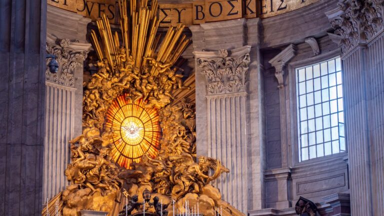 Bernini's High Alter at St Peters Basilica in Rome