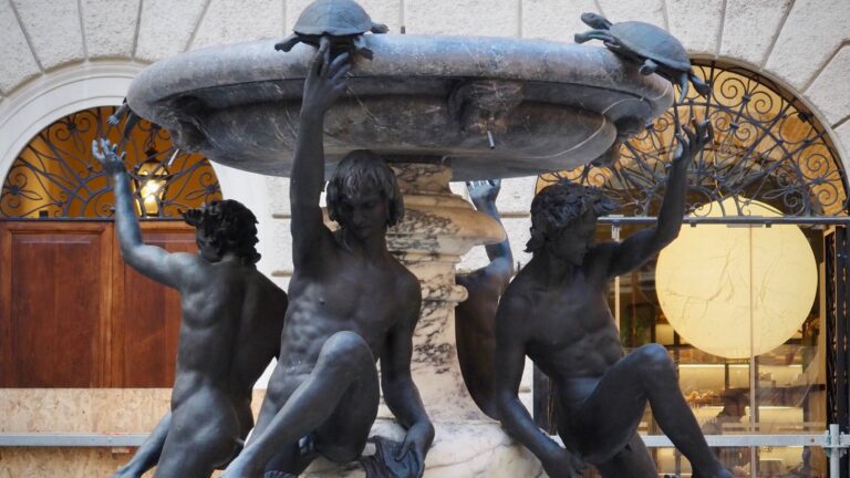 turtle fountain piazza mattei rome jewish ghetto