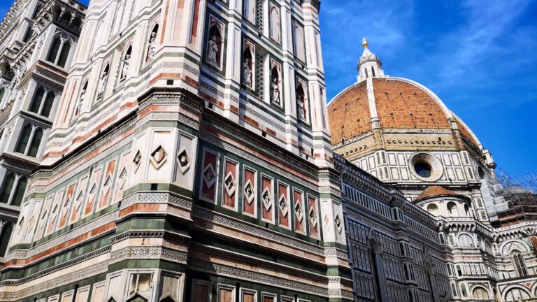 view of giotto's campanile and the duomo in florence