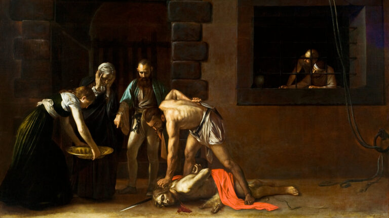 caravaggio's beheading of john the baptist in malta