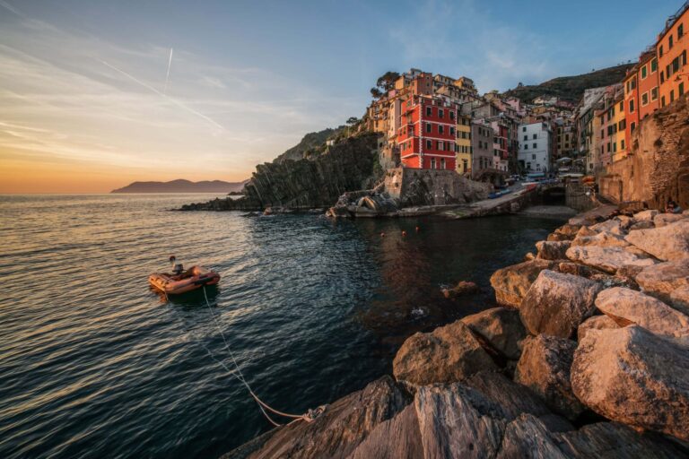a view of the cinque terre in liguria