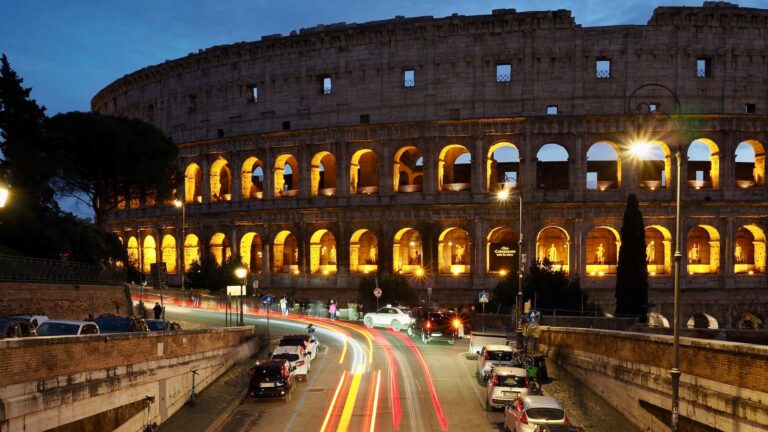 colosseum view from Ponte degli Annibaldi