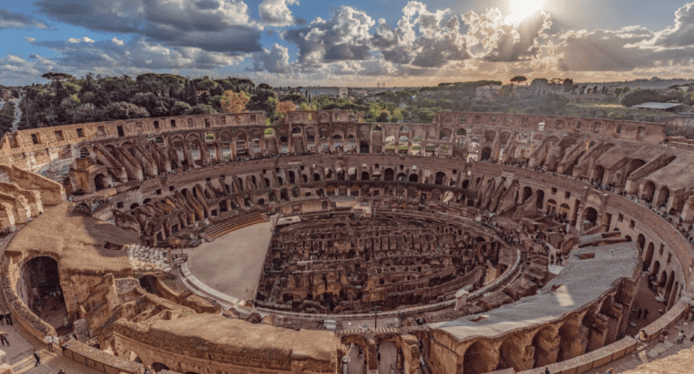 colosseum complete view from the upper tier