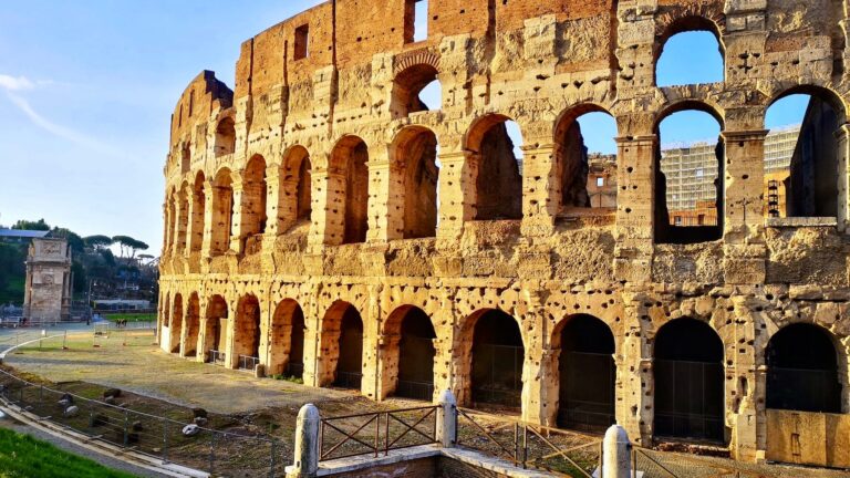 colosseum view from Via Celio Vibenna (South-East Side)
