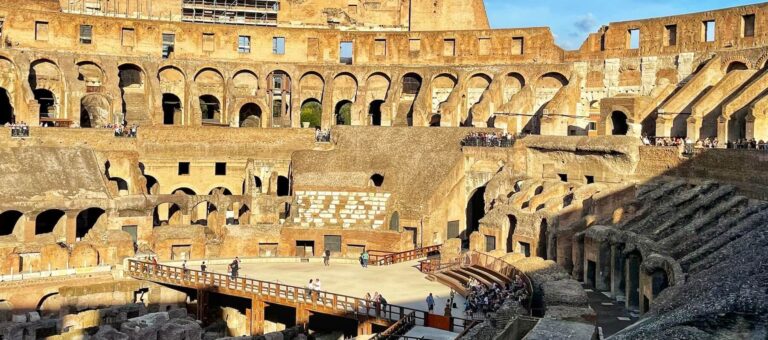 Colosseum view of arena floor
