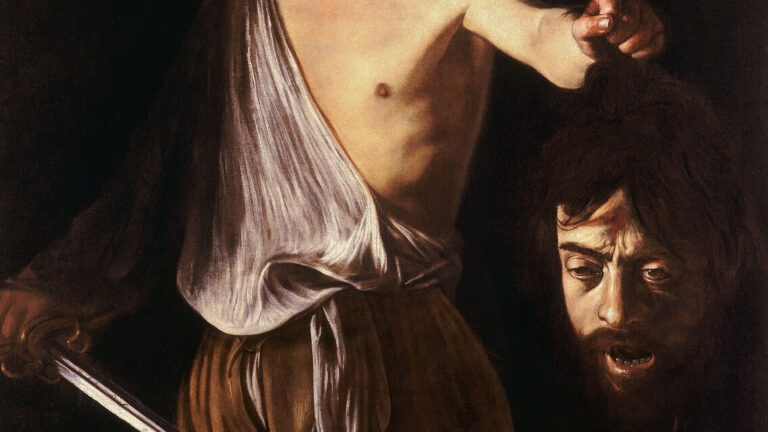 david with the head of goliath by caravaggio from galleria borghese