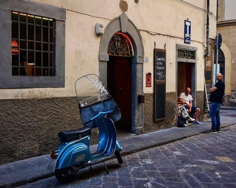 Florence Otrarno Street Vespa