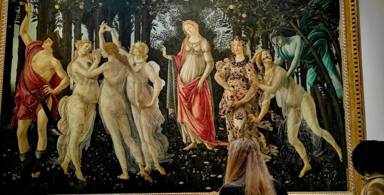 botticelli's primavera at the uffizi