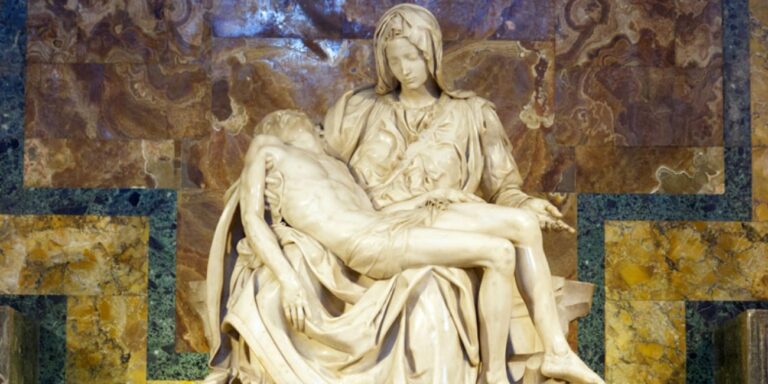 Pietà the famous marble sculpture by Michelangelo