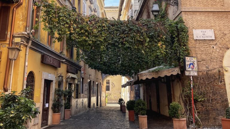 a street in trastevere rome