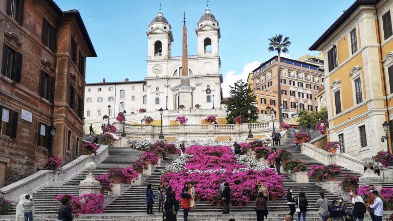 spanish steps azaleas
