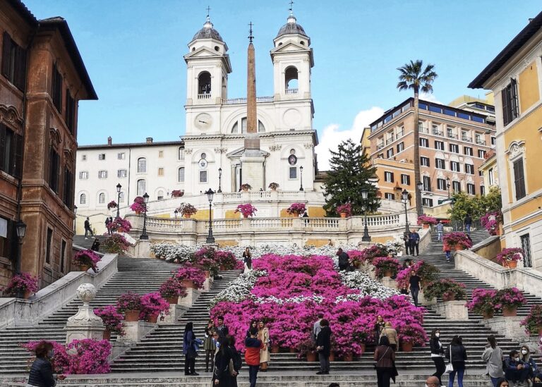 spanish steps azaleas