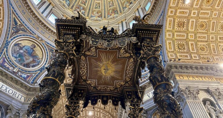 st_peters basilica rome interior view
