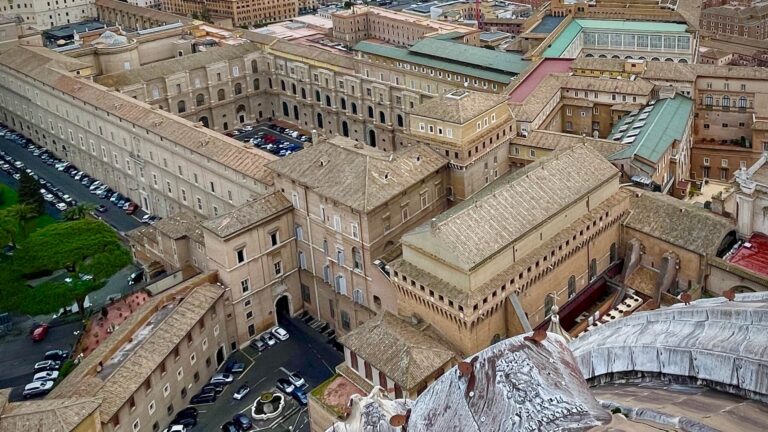 view of sistine chapel from above
