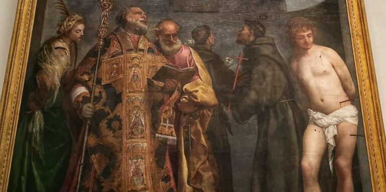 Titian, Madonna and Child with Saints, 1535, pinacoteca