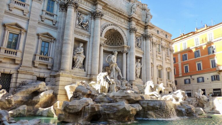 the trevi fountain in rome