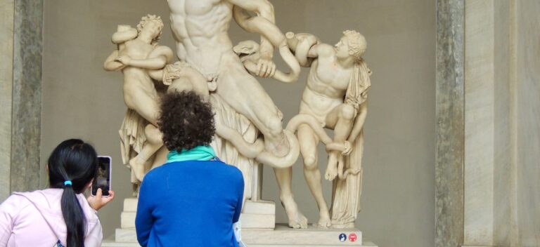 looking at laocoon at the vatican