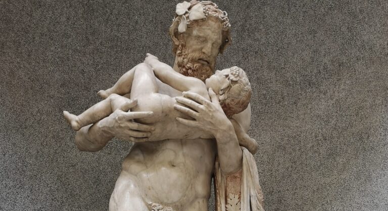 silenus with the infant bacchus at the vatican museums