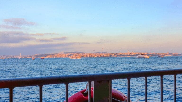 take a ferry to visit istanbul!