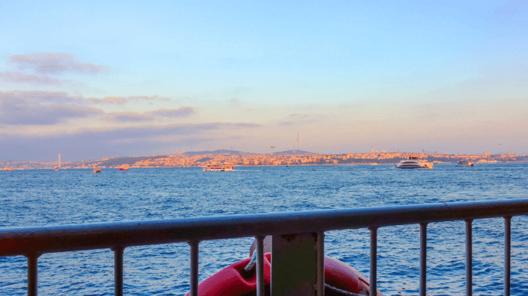 take a ferry to visit istanbul!